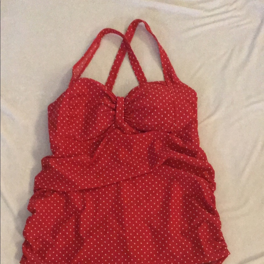 Red Polka Dot Maternity One piece